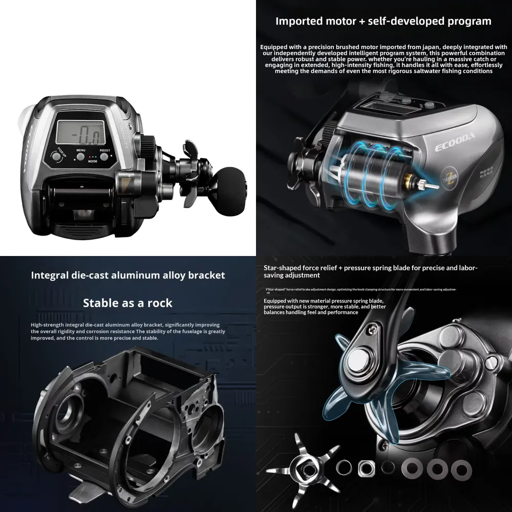 Electric Reel - 【2026 สินค้าขายดี】รอกตกปลาไฟฟ้า Ecooda รุ่นใหม่ EZH5000 รุ่นที่สอง