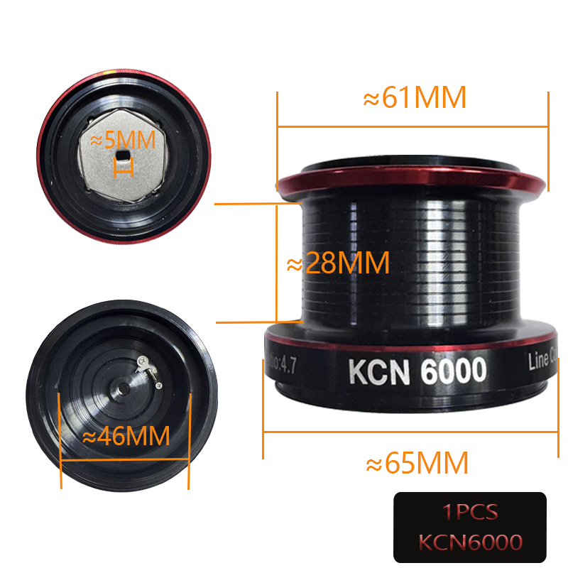 อะไหล่รอกตกปลา KCN6000 KCN8000 - Reel Spare Spool บทวิจารณ์และราคา