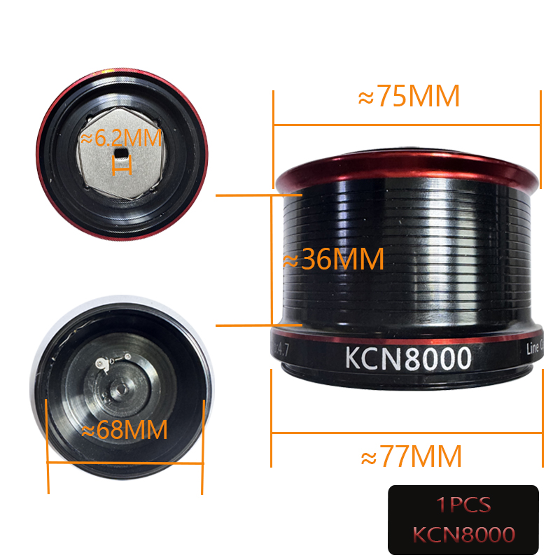 อะไหล่รอกตกปลา KCN6000 KCN8000 - Reel Spare Spool บทวิจารณ์และราคา
